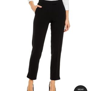 Theory Ibbey 2 urban black ankle trouser dress pant size 0 NEVER WORN